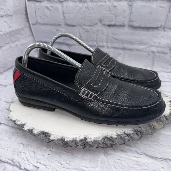Footjoy Club Penny Loafer Men's 8 M Black Leather Casual Slip On Shoes 79047 - Picture 4 of 12